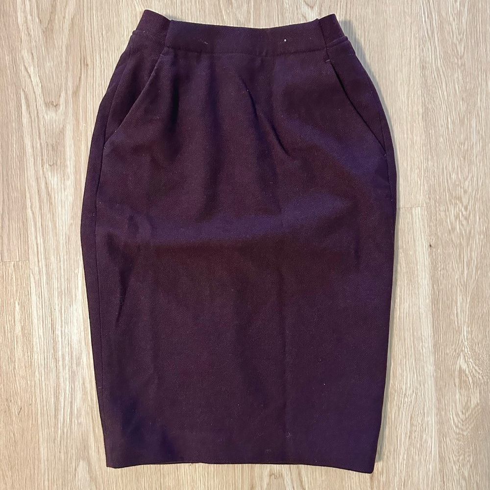 UNIQLO Pencil Skirt in Plum